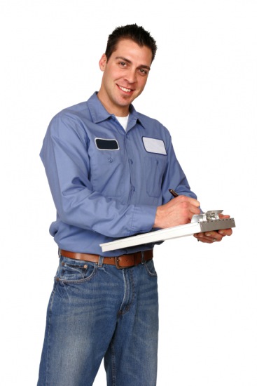 Image: Stock Image Technician with Clipboard